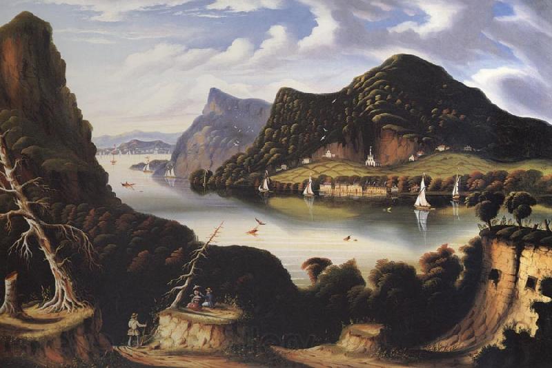 Thomas Chambers View of Cold Spring and Mount Taurus about 1850 Norge oil painting art